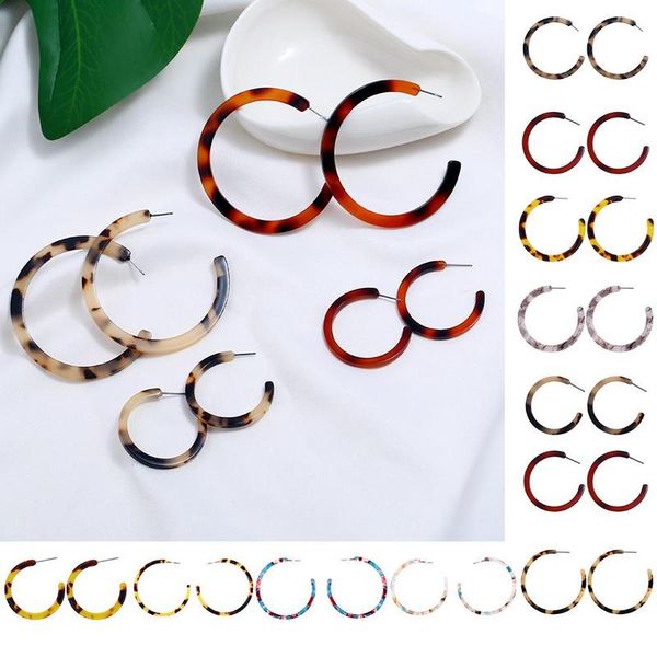 colorful acetate acrylic circle hoop earring for women leopard print resin geometric big earring fashion jewelry gift, Golden;silver
colorful acetate acrylic circle hoop earring for women leopard print resin geometric big earring fashion jewelry gift, Golden;silver