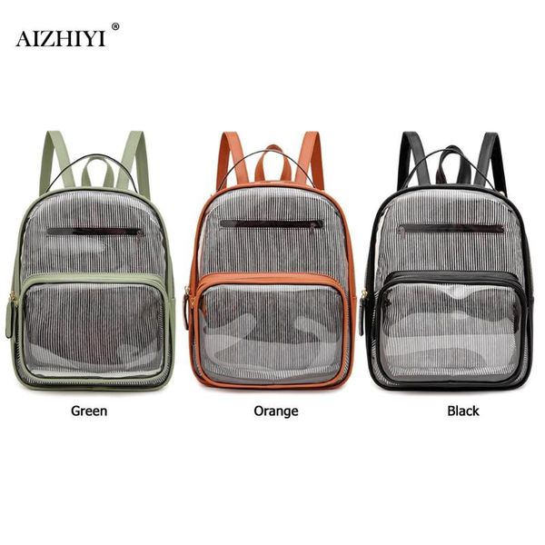 women transparent pvc backpack classic texture delicate creative chic stripe pu splicing student travel shoulder bag
women transparent pvc backpack classic texture delicate creative chic stripe pu splicing student travel shoulder bag