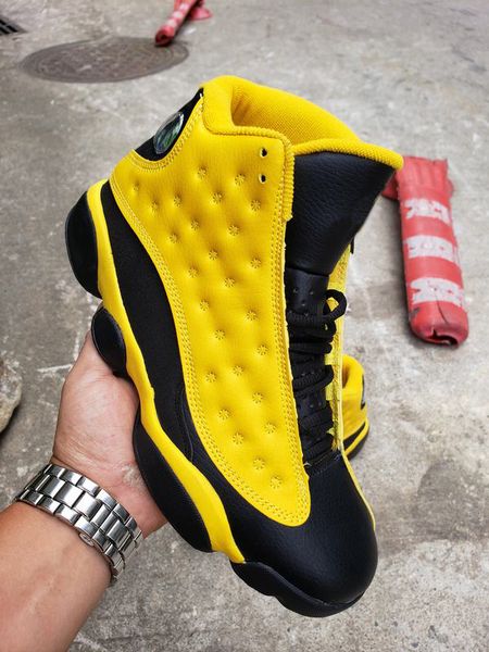 with box)2019 13 bumblebee basketball shoes men yellow black sneaker