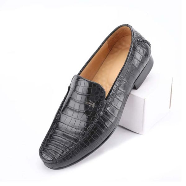 baoduli new doug shoes male set foot bottoms men casual shoes crocodile genuine leather men's, Black
baoduli new doug shoes male set foot bottoms men casual shoes crocodile genuine leather men's, Black
