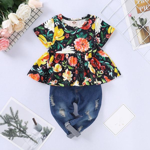 ishowtienda 2pcs toddler infant baby girl clothes outfit short sleeve floral t-shirt denim pants set 6m-3t may.06, White
ishowtienda 2pcs toddler infant baby girl clothes outfit short sleeve floral t-shirt denim pants set 6m-3t may.06, White