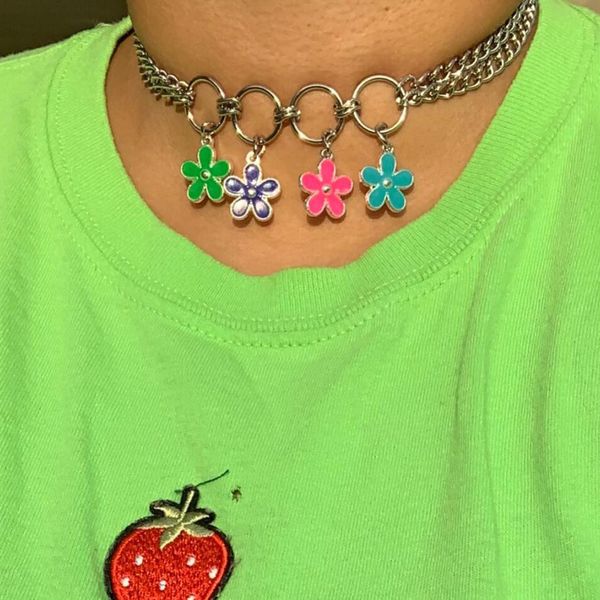 harajuku style little flower stainless steel chokers necklace women fashion jewelry sunflower collares collier femme gift, Silver
harajuku style little flower stainless steel chokers necklace women fashion jewelry sunflower collares collier femme gift, Silver