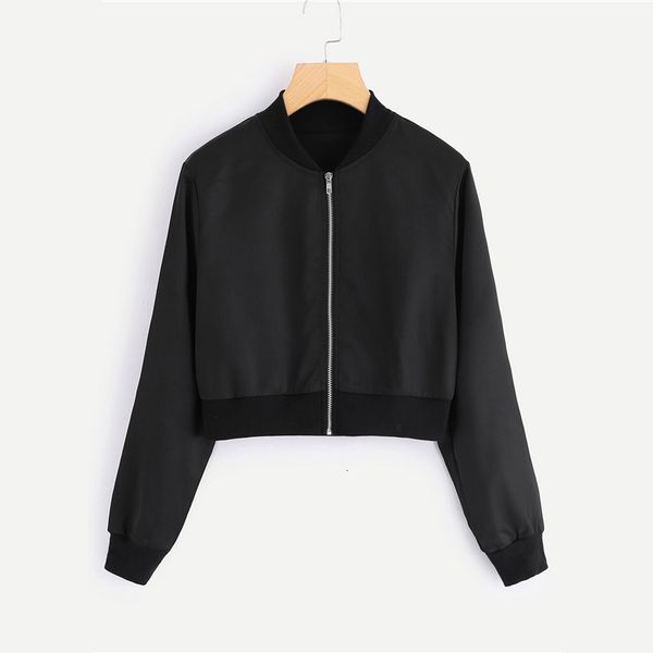 jacket women designer jackets black solid zip up bomber jacket autumn women casual stand collar clothing new design ladies plain coat, Black;brown
jacket women designer jackets black solid zip up bomber jacket autumn women casual stand collar clothing new design ladies plain coat, Black;brown