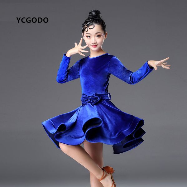 girls velvet competition latin dance dresses for children long sleeves stage performance salsa rumba dance skirt costumes, Black;red
girls velvet competition latin dance dresses for children long sleeves stage performance salsa rumba dance skirt costumes, Black;red