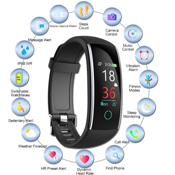 color screen smart watch ip68 waterproof sport fitness bracelet men women fitness tracker heart rate monitor for ios android, Slivery;brown
color screen smart watch ip68 waterproof sport fitness bracelet men women fitness tracker heart rate monitor for ios android, Slivery;brown