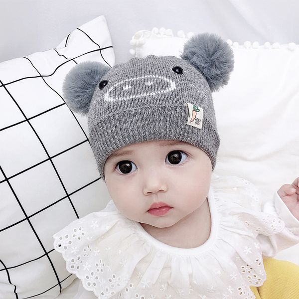 newborn baby pompom beanies boy girl cartoon pig hats sweet knit caps infant kids autumn winter knitted warm hat for 0-12m baby, Yellow
newborn baby pompom beanies boy girl cartoon pig hats sweet knit caps infant kids autumn winter knitted warm hat for 0-12m baby, Yellow