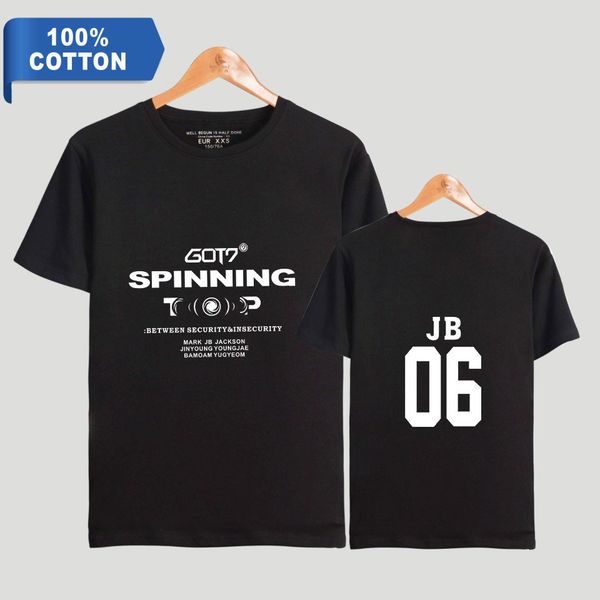 2019 got7 male group combine 2d printing leisure time trend pure cotton short sleeve t pity, Black
2019 got7 male group combine 2d printing leisure time trend pure cotton short sleeve t pity, Black
