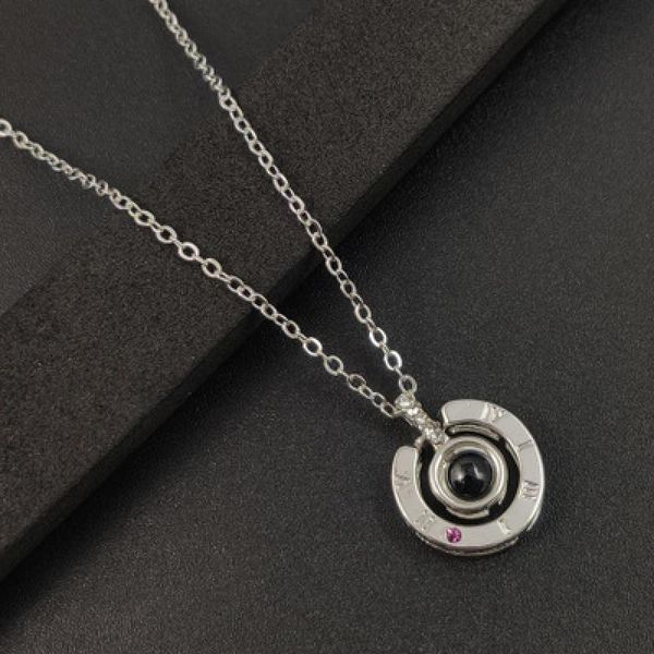 rose gold 100 languages i love you projection pendant necklace for women jewelry love memory wedding necklace valentine's day, Silver
rose gold 100 languages i love you projection pendant necklace for women jewelry love memory wedding necklace valentine's day, Silver