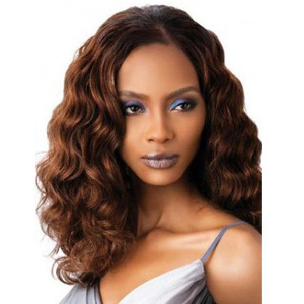 middle part long curly hair coffee color wig inner mesh with ventilation about 55 cm long, Black
middle part long curly hair coffee color wig inner mesh with ventilation about 55 cm long, Black