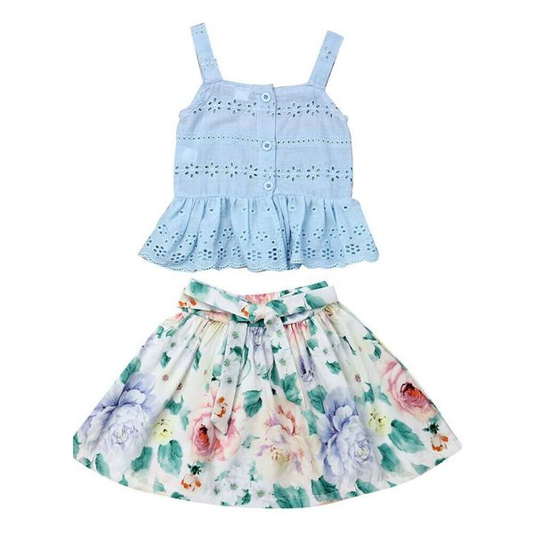 adorable toddler kids baby girls floral clothes sets 0-5y lace vest short skirt outfit set, White
adorable toddler kids baby girls floral clothes sets 0-5y lace vest short skirt outfit set, White