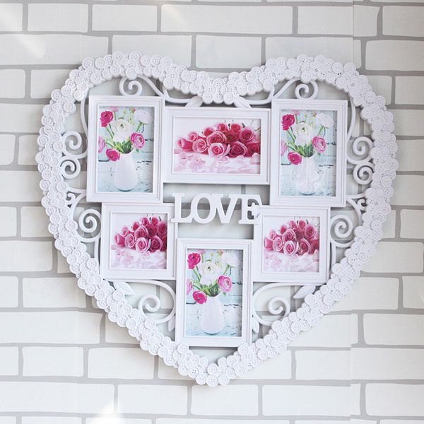 

selling plastic creative p frame, wall wall, heart-shaped carved decoration for the delivery of handicrafts