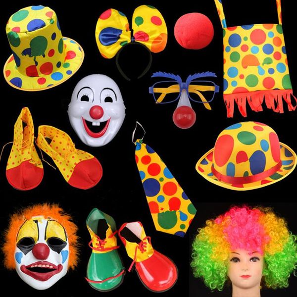 2018 new clown dress up props clown hat tie headband mask shoes kids adults masquerade party supplies
2018 new clown dress up props clown hat tie headband mask shoes kids adults masquerade party supplies