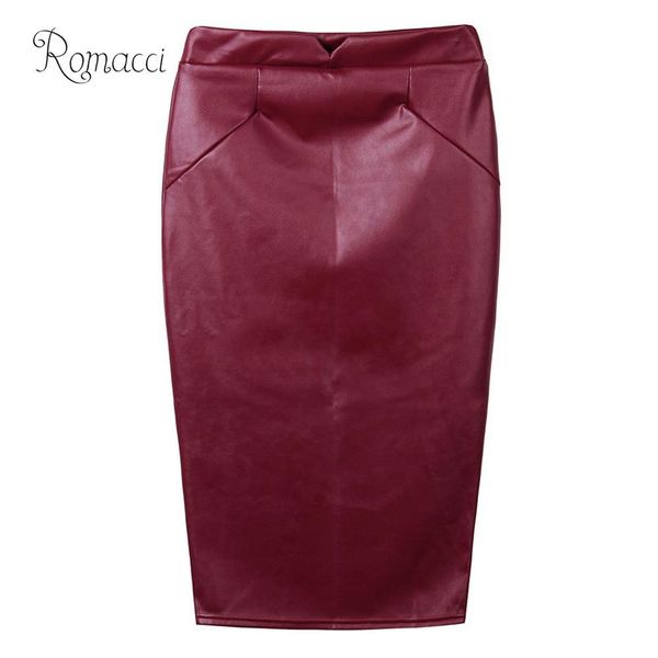 romacci women soft faux pu leather skirt high waist slim hip pencil skirts vintage bodycon ol midi skirt plus size clubwear, Black;gray
romacci women soft faux pu leather skirt high waist slim hip pencil skirts vintage bodycon ol midi skirt plus size clubwear, Black;gray