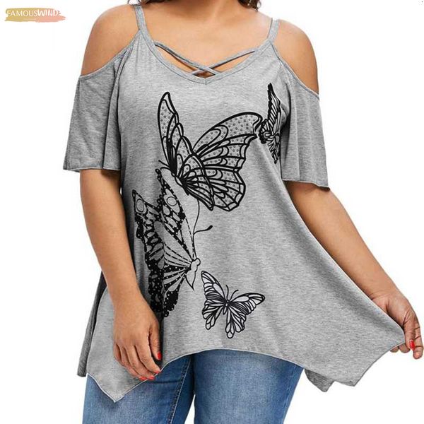 large size shirts women tunic front cross butterfly printing blouse open shoulder short sleeve short blouse camisa #4, White
large size shirts women tunic front cross butterfly printing blouse open shoulder short sleeve short blouse camisa #4, White