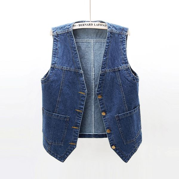 women's vests women sleeveless denim jacket slim short plus size vest female jeans waistcoat vintage summer gilet femme as1420, Black;white
women's vests women sleeveless denim jacket slim short plus size vest female jeans waistcoat vintage summer gilet femme as1420, Black;white