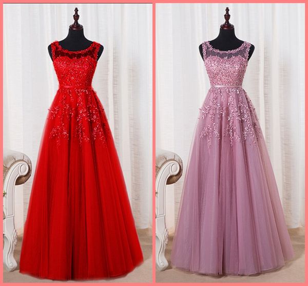 vestido de festa rose pink a line lace appliques formal evening dress sheer back pearls beaded sequins elegant evening gowns sale, Black;red
vestido de festa rose pink a line lace appliques formal evening dress sheer back pearls beaded sequins elegant evening gowns sale, Black;red