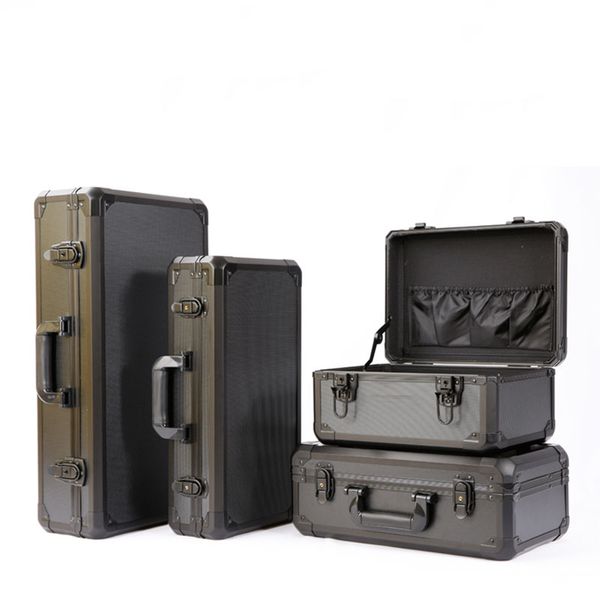 aluminum alloy toolbox impact resistance safety box instrument case suitcase fish rod model case with shockproof sponge
aluminum alloy toolbox impact resistance safety box instrument case suitcase fish rod model case with shockproof sponge