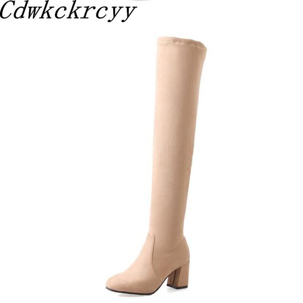 winter new pattern fashion suede cusp elastic force over knee boots black cashmere keep warm high-heeled women boots 34-46
winter new pattern fashion suede cusp elastic force over knee boots black cashmere keep warm high-heeled women boots 34-46