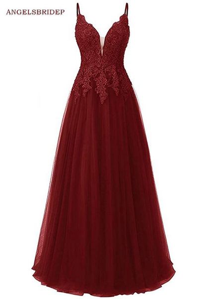 party dresses angelsbridep spaghetti straps long evening dress formal applique floor-length vestidos de festa gala prom gowns, White;black
party dresses angelsbridep spaghetti straps long evening dress formal applique floor-length vestidos de festa gala prom gowns, White;black