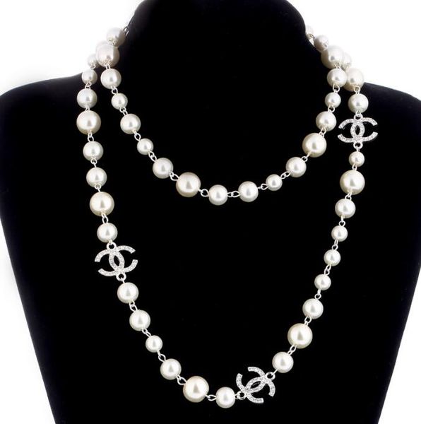 2019 tyle 2 layer necklace pearl weater necklace de ign lady perfume number 5 women neckle long necklace collare, Silver
2019 tyle 2 layer necklace pearl weater necklace de ign lady perfume number 5 women neckle long necklace collare, Silver