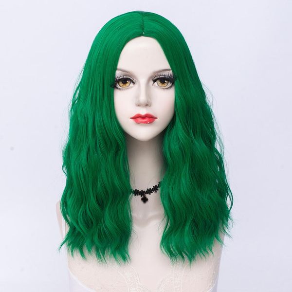 cosplaymix 50cm curly synthetic wigs for women medium green wig cosplay heat resistant rose net natural hair +cap, Black
cosplaymix 50cm curly synthetic wigs for women medium green wig cosplay heat resistant rose net natural hair +cap, Black