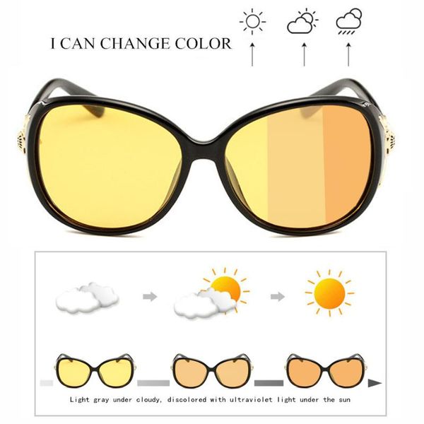 sopretty pchromic women polarized night vision driving glasses oval oversize sunglasses with diamonds yellow goggles uv400, White;black
sopretty pchromic women polarized night vision driving glasses oval oversize sunglasses with diamonds yellow goggles uv400, White;black