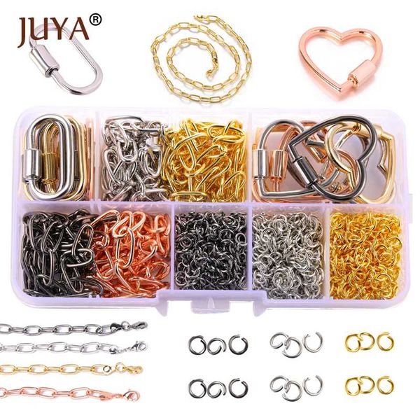juya jewelry kits clasps hanging chain jump rings fashion necklace diy set materials for woman trendy necklace making, Blue;slivery
juya jewelry kits clasps hanging chain jump rings fashion necklace diy set materials for woman trendy necklace making, Blue;slivery
