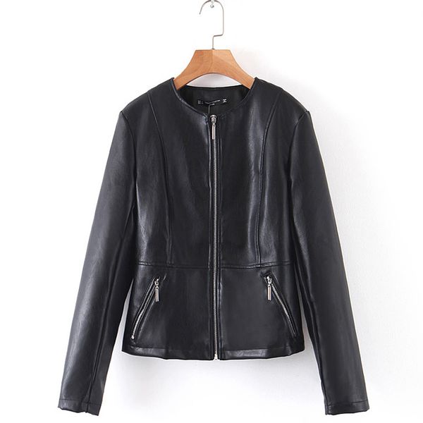 rr solid pu coats women fashion o neck faux leather jackets women elegant zipper long sleeve coats female ladies ik, Black
rr solid pu coats women fashion o neck faux leather jackets women elegant zipper long sleeve coats female ladies ik, Black
