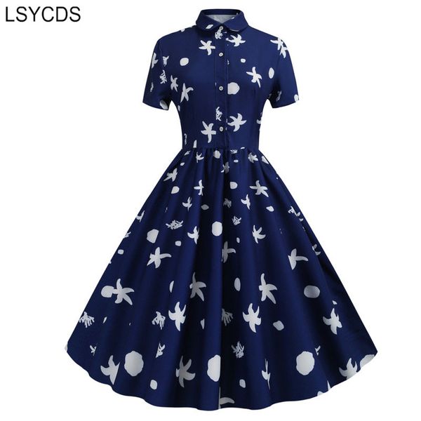 casual dresses lsycds vintage dress blue print short sleeve turn-down collar midi women pleated summer 2021 elegant, Black;gray
casual dresses lsycds vintage dress blue print short sleeve turn-down collar midi women pleated summer 2021 elegant, Black;gray