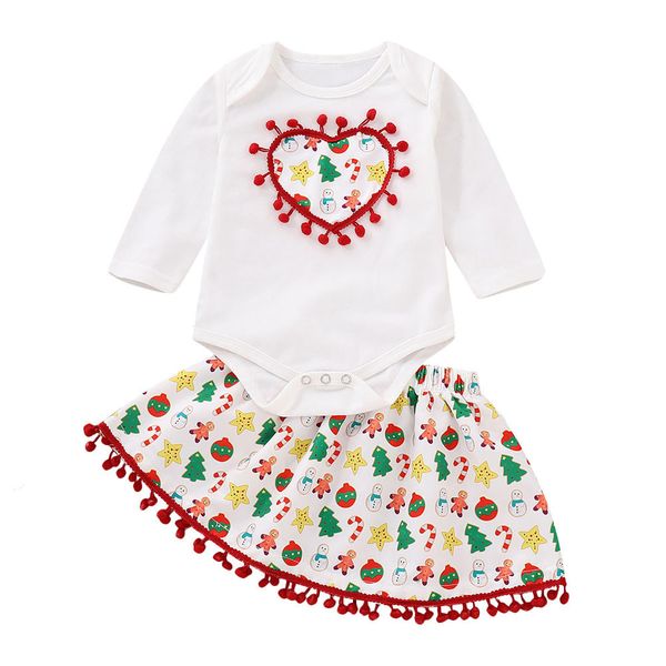 my first christmas infant toddler baby girls cartoon christmas xmas tassel romper skirt outfits set conjunto infantil menino#3, White
my first christmas infant toddler baby girls cartoon christmas xmas tassel romper skirt outfits set conjunto infantil menino#3, White