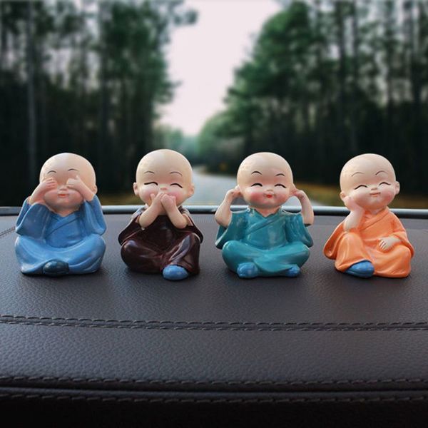 4pcs/lot little monk car decoration lovely toy doll ornaments car accessories resin office table decoration
4pcs/lot little monk car decoration lovely toy doll ornaments car accessories resin office table decoration