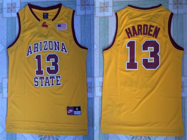arizona state вс дьяволы # 13 джеймс харден college basketball джерси - желтый, Black
arizona state вс дьяволы # 13 джеймс харден college basketball джерси - желтый, Black