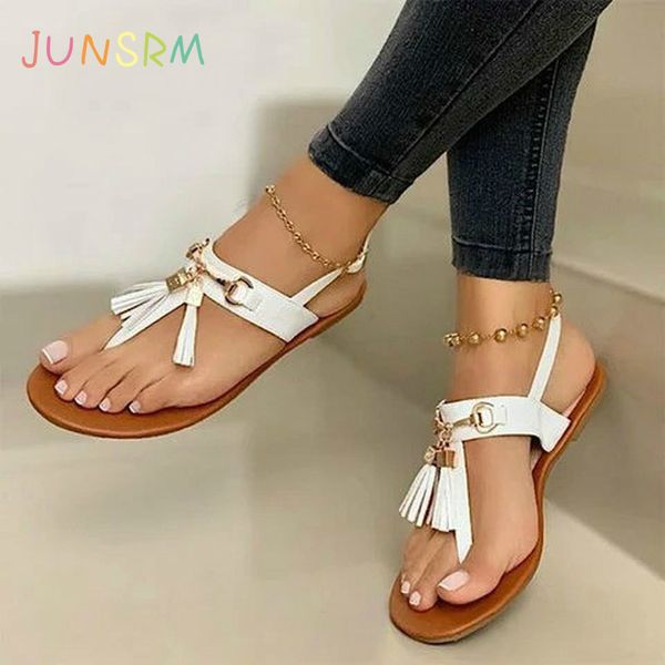 junsrm summer beach plus size flats sandals shoes flip thong pu leather bohemia tassel sandalias mujer sapato feminino d490, Black
junsrm summer beach plus size flats sandals shoes flip thong pu leather bohemia tassel sandalias mujer sapato feminino d490, Black