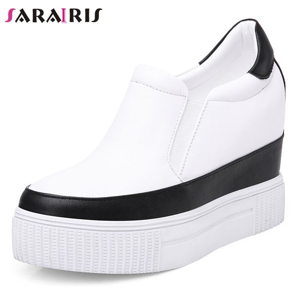 sarairis 2019 новый горячий продажа скольжения на туфли на платформе обувь из натуральной кожи женщина весна женщина повседневная клинья жен, Black
sarairis 2019 новый горячий продажа скольжения на туфли на платформе обувь из натуральной кожи женщина весна женщина повседневная клинья жен, Black