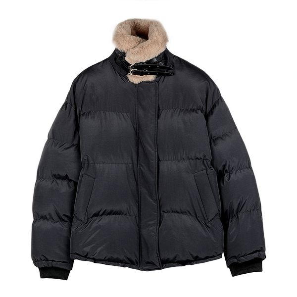 women winter parkas new fashion thick warm zipper coat female plus size loose casual outwear solid coats, Black
women winter parkas new fashion thick warm zipper coat female plus size loose casual outwear solid coats, Black