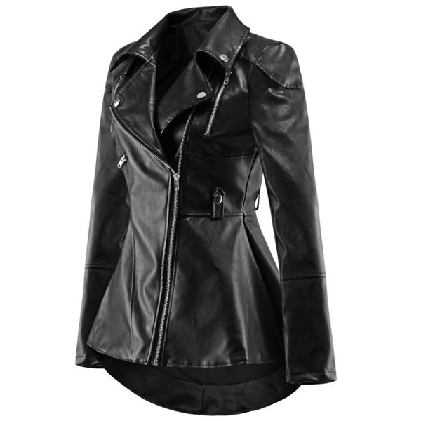 fashion-swallowtail wind ruffled faux leather coats elegant female basic coat black slim cool lady lapel neck mid-long jacket d25
fashion-swallowtail wind ruffled faux leather coats elegant female basic coat black slim cool lady lapel neck mid-long jacket d25