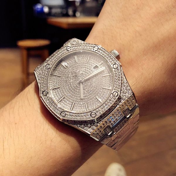 tw designer watches 41mm diamond watch men automatic watch permeable bottom movement 41mm wristwatches luxury fashion business, Slivery;brown
tw designer watches 41mm diamond watch men automatic watch permeable bottom movement 41mm wristwatches luxury fashion business, Slivery;brown