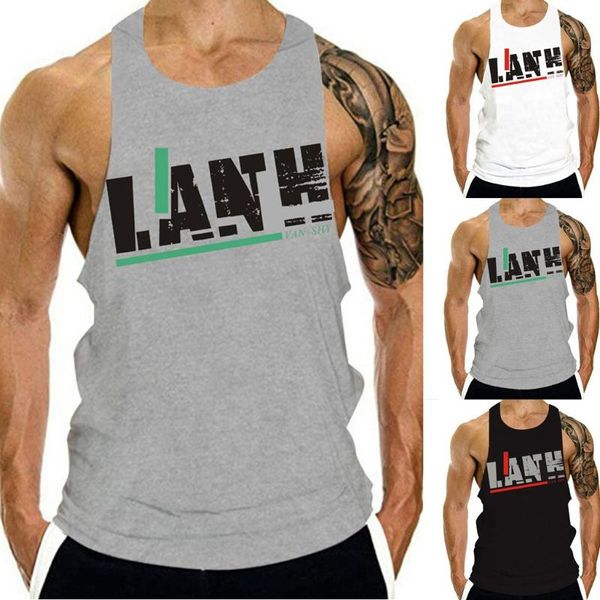 unning vests men fitness muscle letter print sleeveless bodybuilding tight-drying summer outdoor sports running, Black;blue
unning vests men fitness muscle letter print sleeveless bodybuilding tight-drying summer outdoor sports running, Black;blue