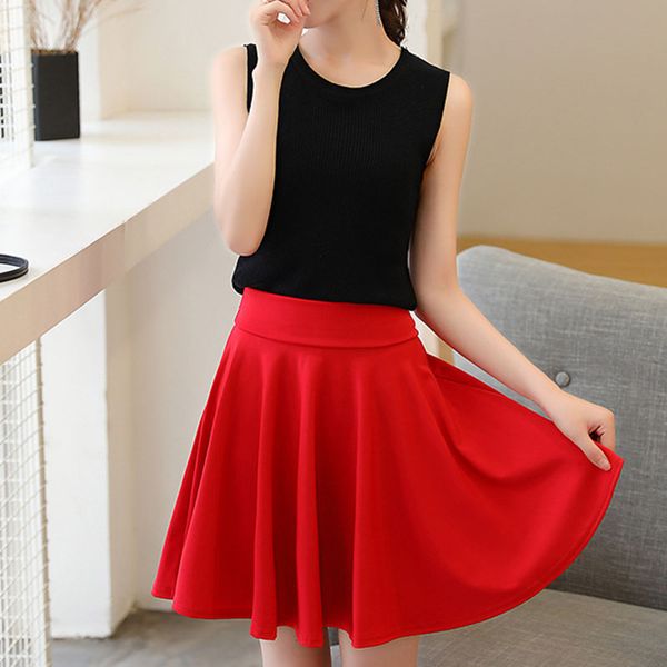 summer casual loose skirt women's fashion casual pleated slip solid color high waist square dance skirt, Black
summer casual loose skirt women's fashion casual pleated slip solid color high waist square dance skirt, Black