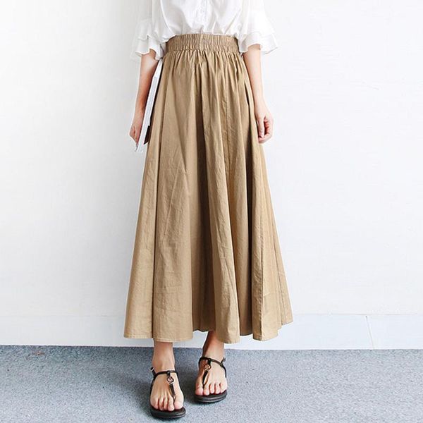 high waist women a line skirts khaki black summer casual femme long skirts korean janpan 2020 office lady work
high waist women a line skirts khaki black summer casual femme long skirts korean janpan 2020 office lady work