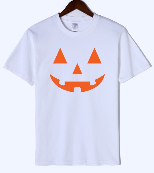 european and american men's new halloween pumpkin print round neck short-sleeved t-shirt, White;black
european and american men's new halloween pumpkin print round neck short-sleeved t-shirt, White;black