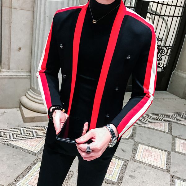 blazer hombre mens stylish blazer trend hip-hop blazers 2020 autumn night hairstyle division personality loose coat jacket tide, White;black
blazer hombre mens stylish blazer trend hip-hop blazers 2020 autumn night hairstyle division personality loose coat jacket tide, White;black