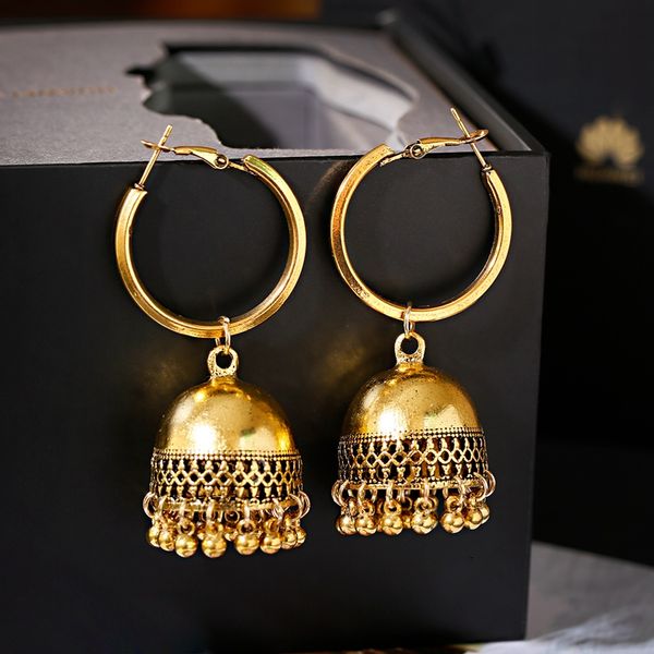 boho ethnic earring jhumka handmade gold vintage birdcage bell tassel dangle hanging earrings for women gypsy jewelry, Silver
boho ethnic earring jhumka handmade gold vintage birdcage bell tassel dangle hanging earrings for women gypsy jewelry, Silver
