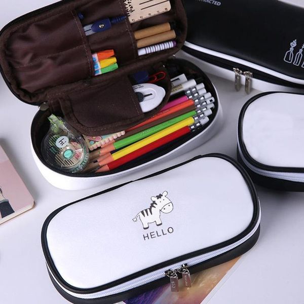new creative zipper pencil case leather large pen box cute bag supplies girl stationery pencil for student school kawaii v9x3
new creative zipper pencil case leather large pen box cute bag supplies girl stationery pencil for student school kawaii v9x3