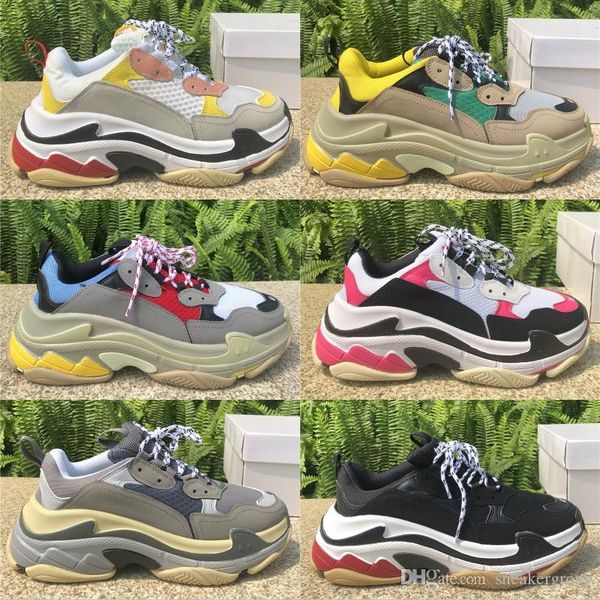 triple s platform sneakers for men women chaussures paris 17fw triple black cream yellow red casual shoes luxury shoes 36-45
triple s platform sneakers for men women chaussures paris 17fw triple black cream yellow red casual shoes luxury shoes 36-45