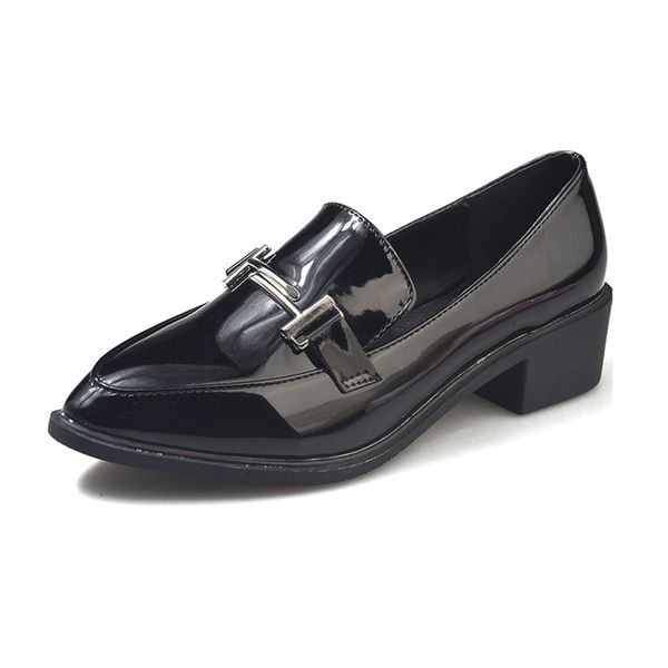 metal buckle oxford shoes for women shoes flats patent leather slip on new spring autumn woman plus size ladies, Black
metal buckle oxford shoes for women shoes flats patent leather slip on new spring autumn woman plus size ladies, Black