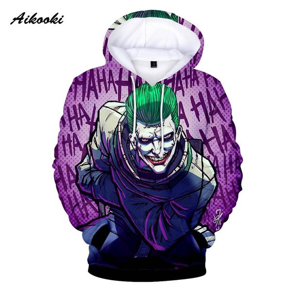 aikooki haha joker hoodies sweatshirts men women fashion 3d winter hoodies suicide squad joker sweatshirt halloween crazy smile, Black
aikooki haha joker hoodies sweatshirts men women fashion 3d winter hoodies suicide squad joker sweatshirt halloween crazy smile, Black
