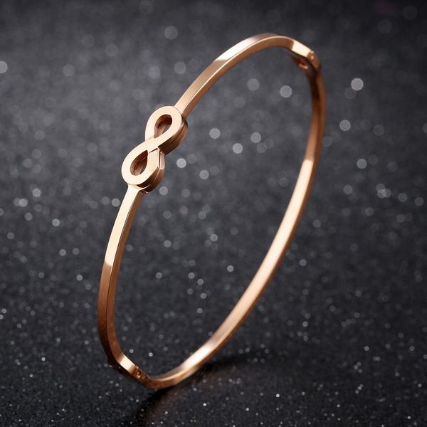 fashion luxury designer rose gold titanium steel simple vintage number bangle bracelet for woman girls 17 cm, Black
fashion luxury designer rose gold titanium steel simple vintage number bangle bracelet for woman girls 17 cm, Black