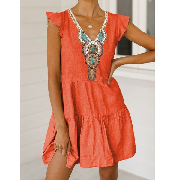 casual dresses 2021 women boho floral short dress party bohemian beach mini sleeveless v neck holiday sundress vestidos drop, Black;gray
casual dresses 2021 women boho floral short dress party bohemian beach mini sleeveless v neck holiday sundress vestidos drop, Black;gray