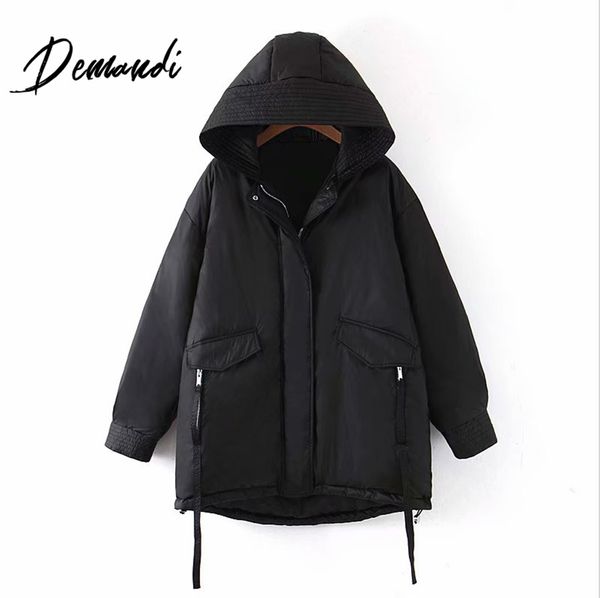 demandi cotton clothes women's autumn and winter new black quilted thick hooded casual fashion daily commuter cotton clothes
demandi cotton clothes women's autumn and winter new black quilted thick hooded casual fashion daily commuter cotton clothes